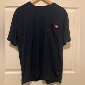 Wrangler Workwear Men’s Medium Dark Navy Short Sleeve Performance Tee